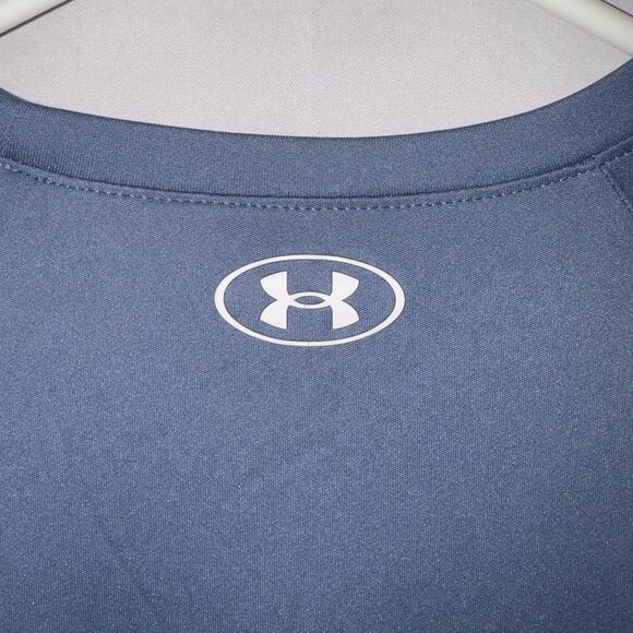 Under Armour Gray/blue Shirt boys size youth XL - Picture 5 of 7
